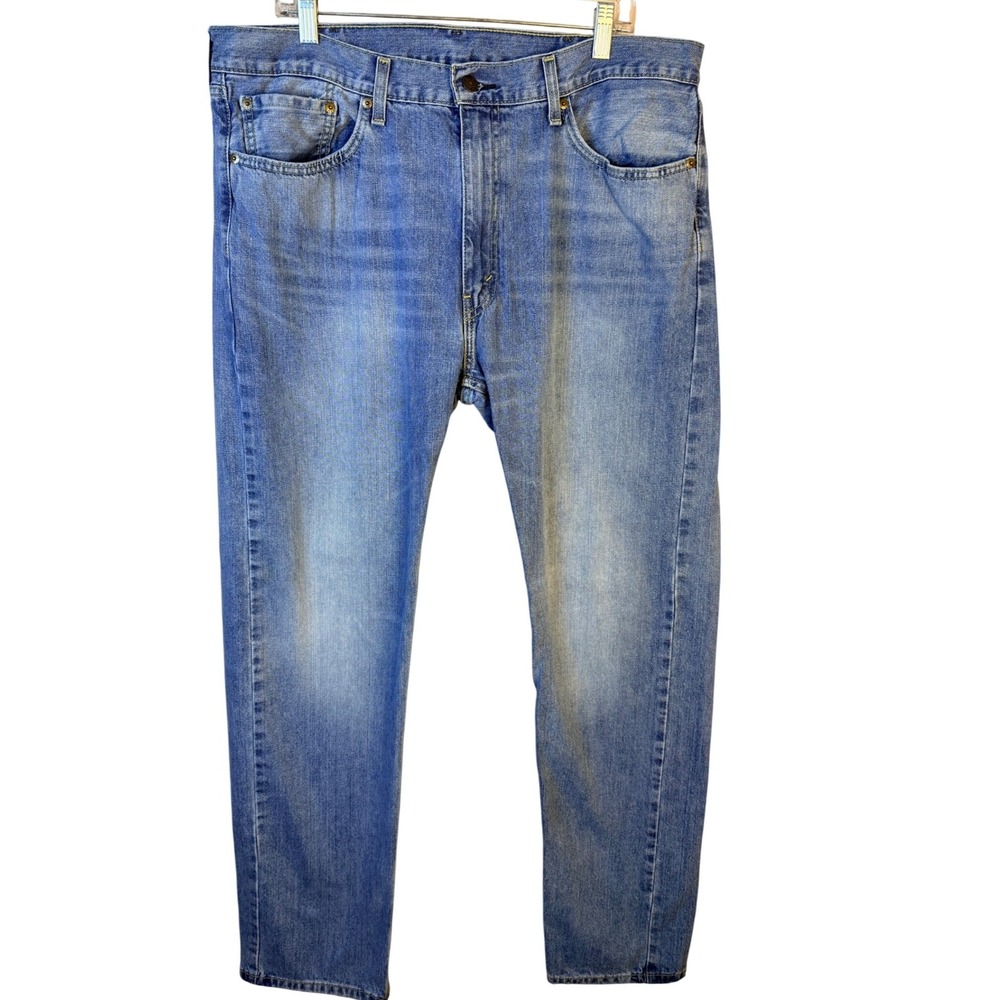Levis 505 Regular Fit Straight Leg Mens Jeans Blue Medium Wash 38x34